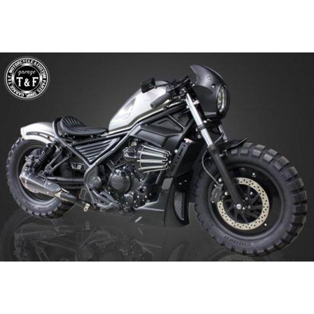 ガレージT\u0026F レブル250S レブル250 レブル250 コンバットマフラー シングルKIT（カーボン柄） T\u0026Fの画像