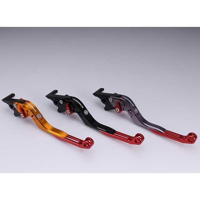 SPEEDRA MT-07 Y-AMT アジャストブレーキレバー 可倒延長式（レバー本体カラー：チタン） アジャスターカラー ゴールド エクステンシ…