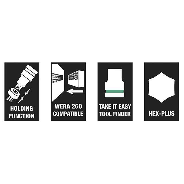 Wera（ヴェラ） 003181 7個入 差込角3/8DR HEX-Plus ビットソケット
