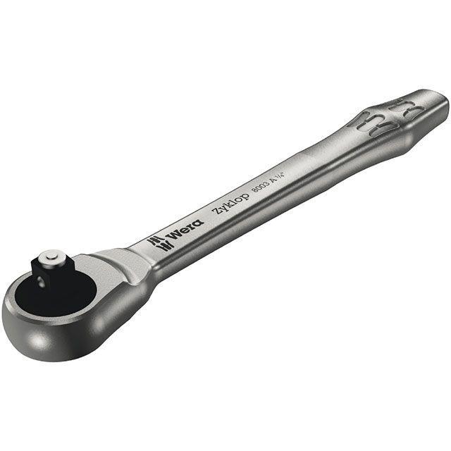 Wera（ヴェラ） 004003 差込角1/4SQ メタルラチェットレンチ 全長141mm