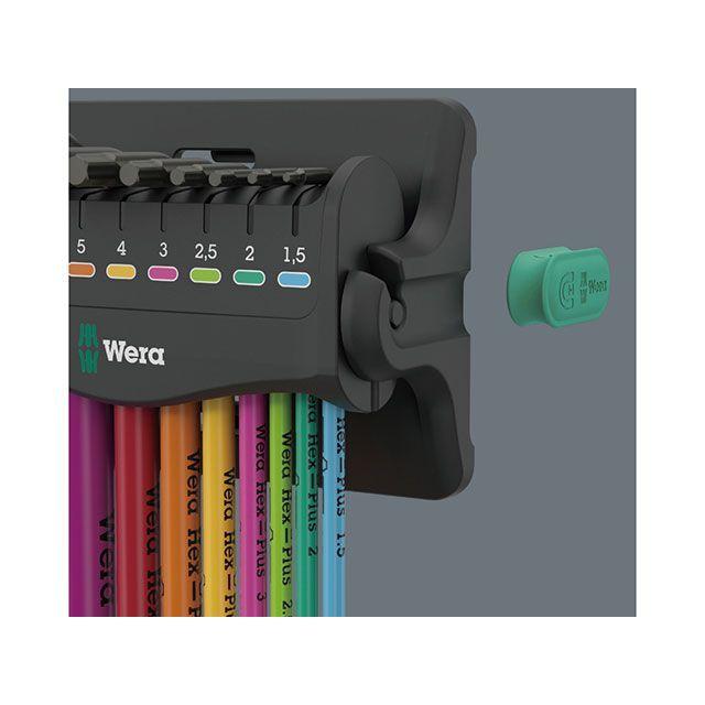 確認用 Wera（ヴェラ） 133165 10本組 HEX-Plus レインボー ボールポイント付