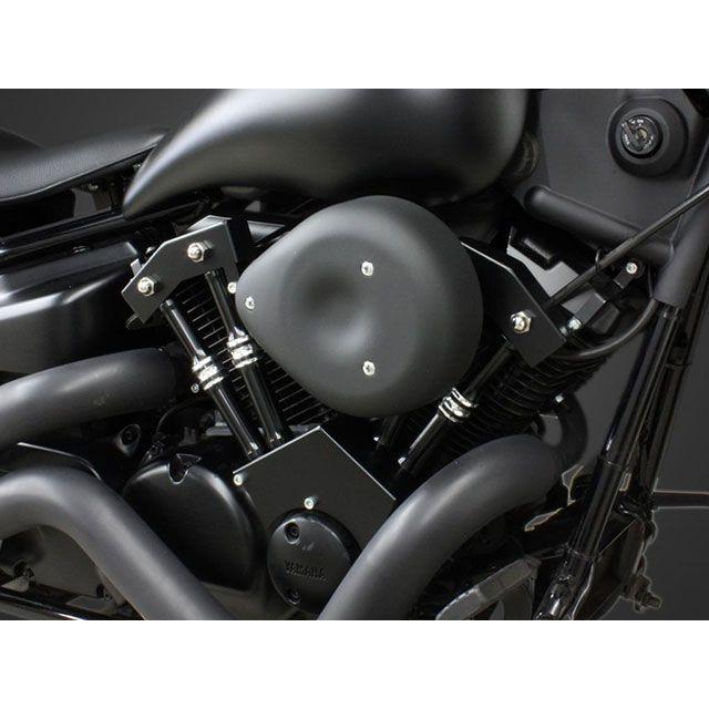 ガレージT&F ドラッグスター250 ドラッグスター250 ティアドロップ＆プッシュロッドカバー SET（ブラック/コントラスト） T&F_1