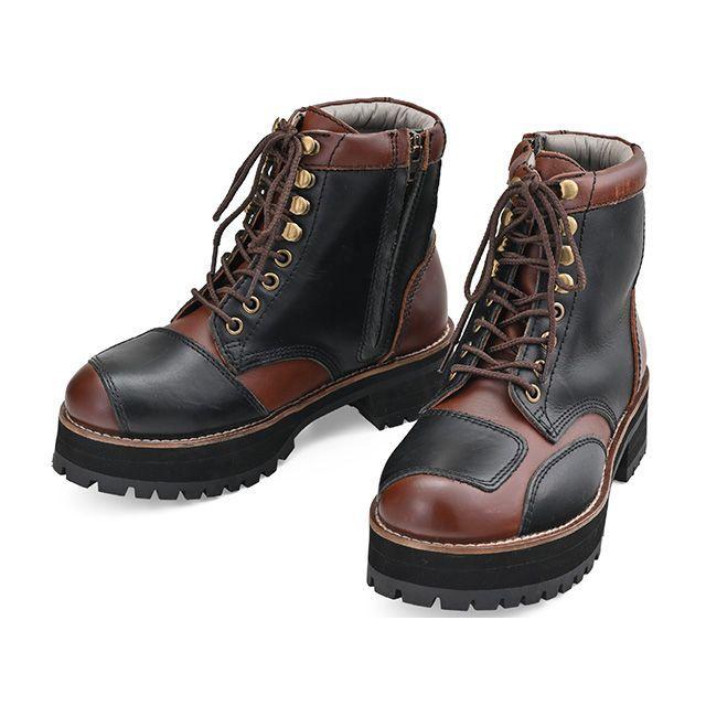 DAYTONA（デイトナ） DS-001＋ ダービーライドブーツ 厚底（コンビ