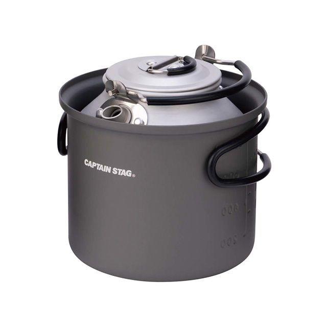 まとめ売り　炊飯器　ケトル　ドライヤー CAPTAIN STAG（キャプテンスタッグ） 丸型クッカーに入るアルミケトル