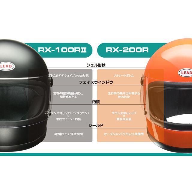 リード工業 RX-100R2 レトロフルフェイスヘルメット（ホワイト） LEAD