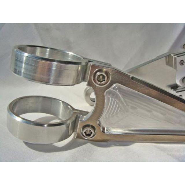 しゃぼん玉オリジナルφ43ライトステー しゃぼん玉 汎用 ビレットヘッドライトステー φ43 A-TYPE カラー