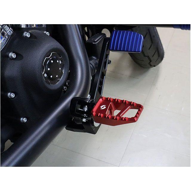 SPEEDRA（スピードラ） アルミ削り出し フットペグ カラー レッド