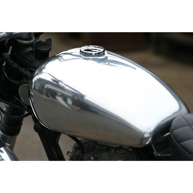 【当時物】Sr400用アルミタンク BIGCEDAR（ビッグシーダー） SR400/500 ロングピーナッツアルミタンク