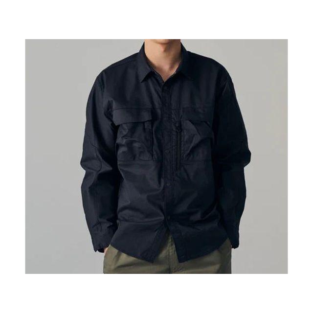 TS DESIGN TSデザイン 5805 TCNライトクロスシャツ（ネイビー） サイズ