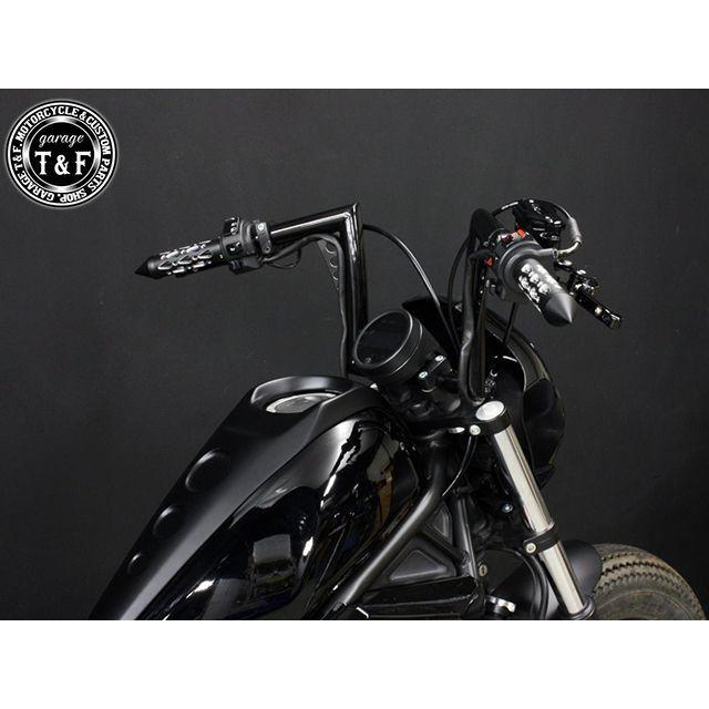 ガレージT\u0026F レブル250 レブル250 2017-2019年 ABS搭載モデル 極太バットマンハンドル 10インチ＆ワイヤーセット（ブラック） …の画像
