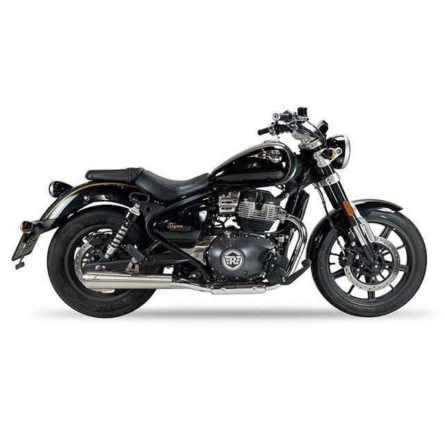 アイエックスレース SUPER METEOR 650 ロイヤルエンフィールド スーパーメテオ650 スリップオンマフラー 左右2本出 CATALYZ…_1