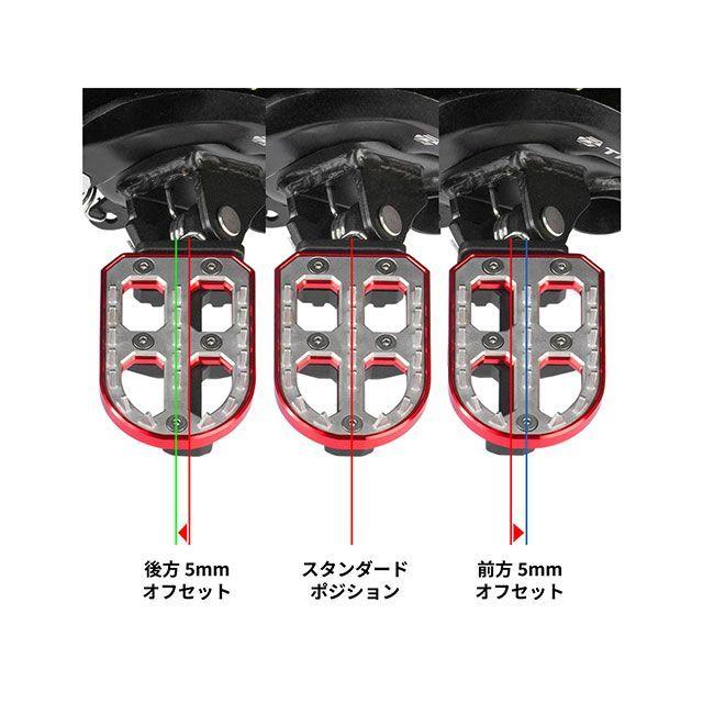 ZETA ジータ WR125R Advフットペグ（ブラック） : モトメガネYahoo!店