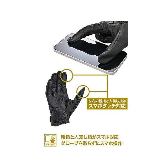 デイトナ DG-038 ピケ縫いパンチンググローブ（ブラック） サイズ L DAYTONAの画像
