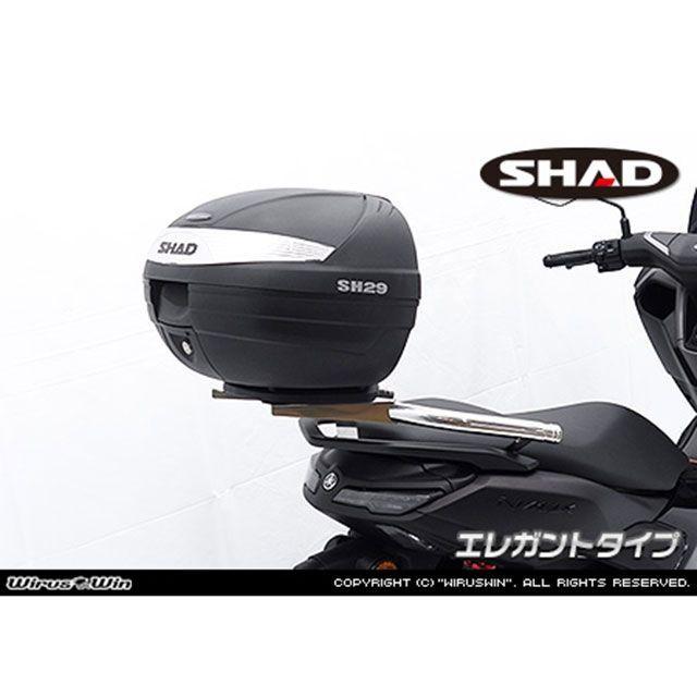 WirusWin - ウイルズウィン NMAX155用 後押しボックス席用軍事基地鉤括弧付き添い人タンデムバー 窈窕たる印字機