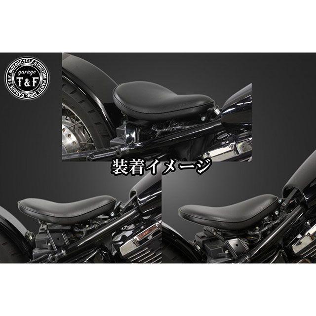 ガレージT&F バルカン400 FSソロシート＆リジットマウント用ステーSET タイプ ボタン/ブラウン T&F_8
