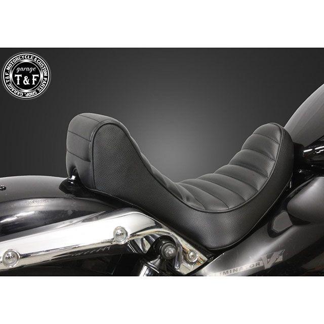 ガレージT&F エリミネーター250V エリミネーター250V キング＆クィーンシート メインシートのみ/タックロール（ブラック） T&F_2