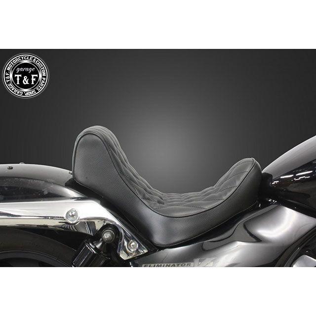 ガレージT&F エリミネーター250V エリミネーター250V キング＆クィーンシート メインシートのみ/ダイヤ（ブラック） T&F_1