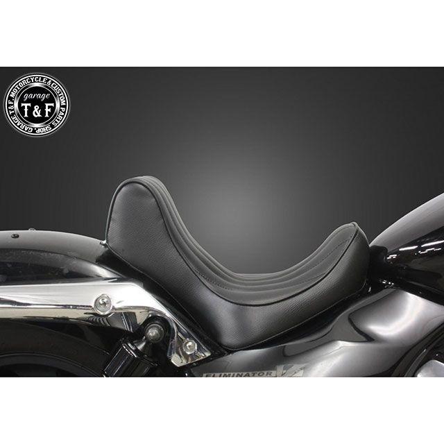 ガレージT&F エリミネーター250V エリミネーター250V キング＆クィーンシート メインシートのみ/バーチカル（ブラック） T&F_1
