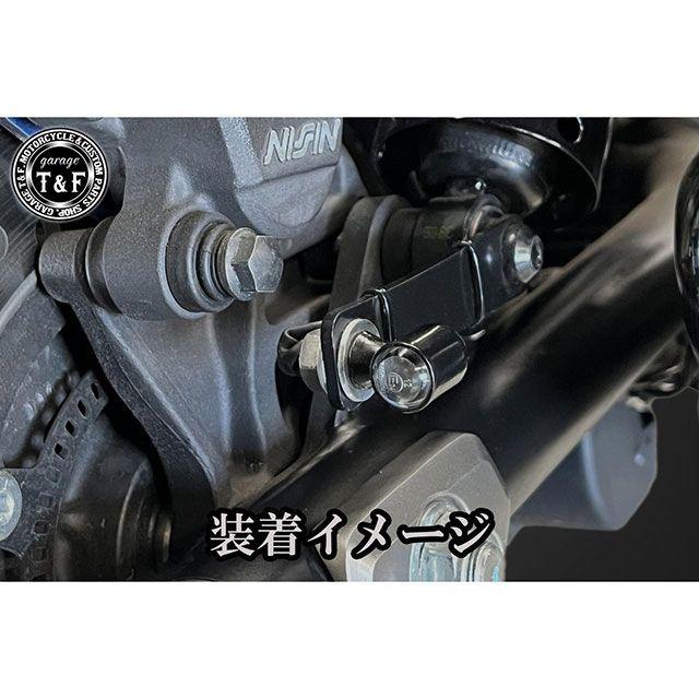 ガレージT&F 汎用 超小型マイクロウィンカー（LED）＋各種ステーSET（ブラック・クリアーレンズ） タイプ ステーD T&F_8