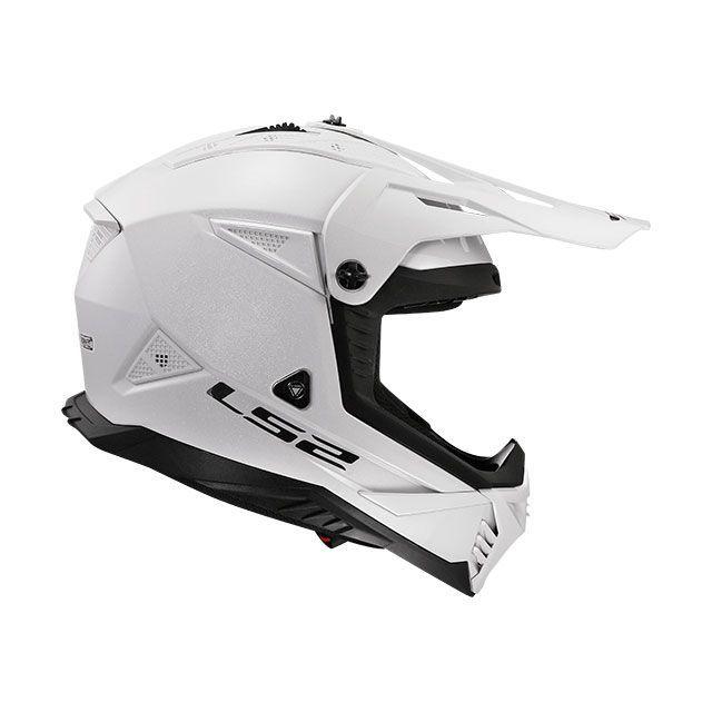 LS2 ホワイト ヘルメット シールド付き LS2 HELMETS エルエスツーヘルメット FAST II（ホワイト） サイズ M