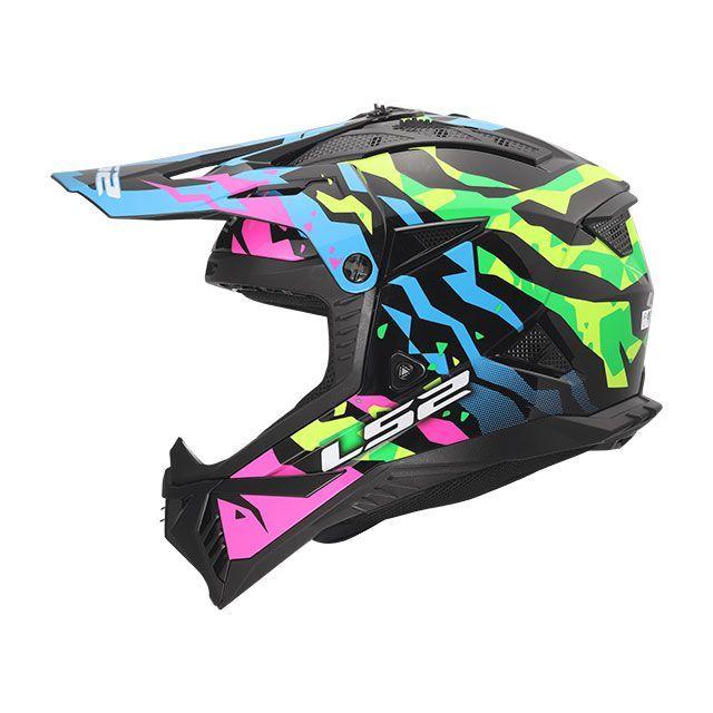 LS2 HELMETS エルエスツーヘルメット FAST II（ブルーピンクグリーン