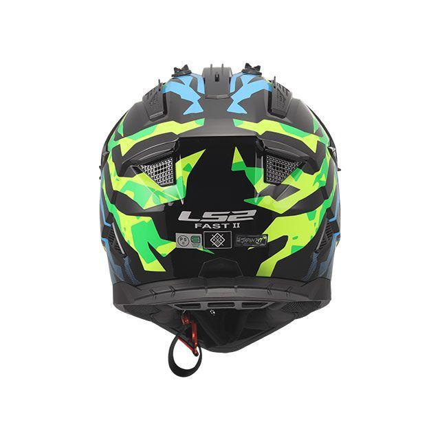 淡いグリーンの子 LS2 HELMETS エルエスツーヘルメット FAST II（ブルーピンクグリーン
