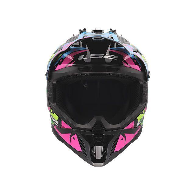 LS2 HELMETS エルエスツーヘルメット FAST II（ブルーピンクグリーン