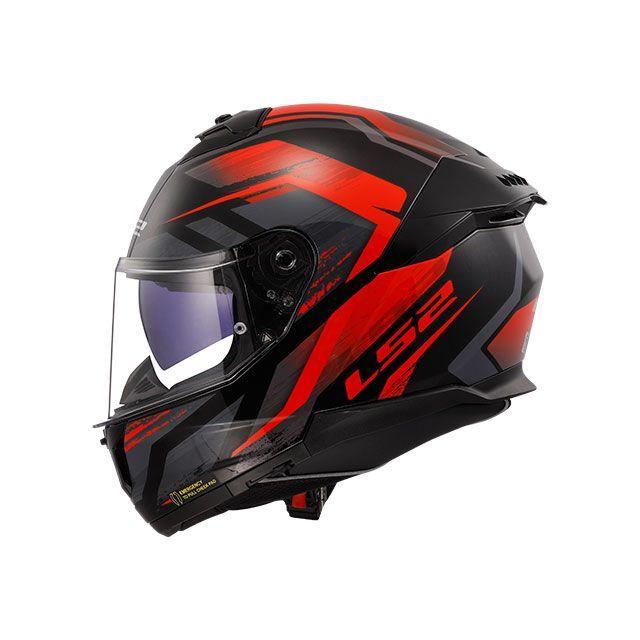 LS2 HELMETS エルエスツーヘルメット STREAM II（ブラックレッド