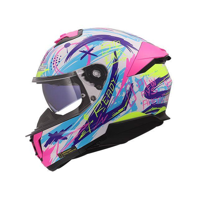 LS2 HELMETS エルエスツーヘルメット STREAM II（ホワイトパープル