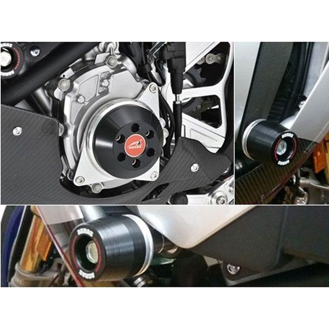 アグラス YZF-R1/M レーシングスライダー 3点セット フレーム＋ジェネレーター カラー ジュラコン/ブラック タイプ ロゴ無 AGRAS_1