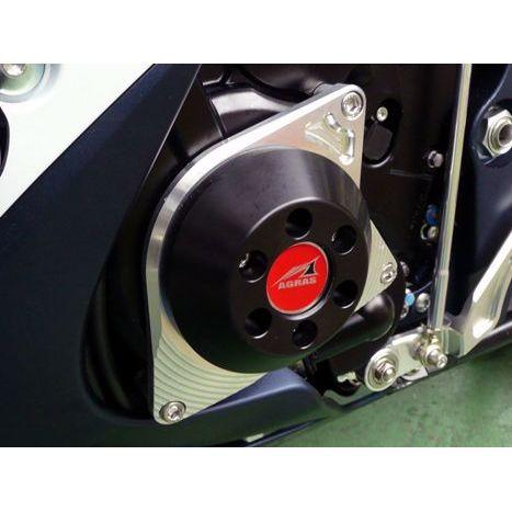 アグラス GSX-R600/750 レーシングスライダー 4点SET カラー ジュラコン/ホワイト タイプ ロゴ有 AGRAS