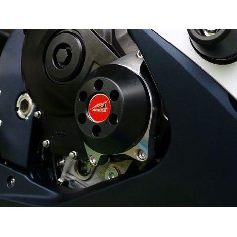 アグラス GSX-R600/750 レーシングスライダー 4点SET カラー ジュラコン/ブラック タイプ ロゴ有 AGRAS