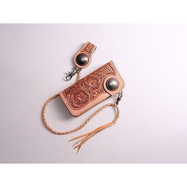 デグナー W-75 カービングレザーウォレット カラー タン DEGNER DEGNER（デグナー） W-75 カービングレザーウォレット カラー タン