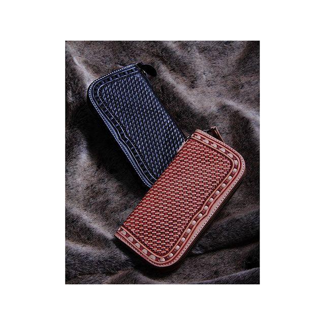 DEGNER（デグナー） W-87 カービングジップウォレット カラー タン