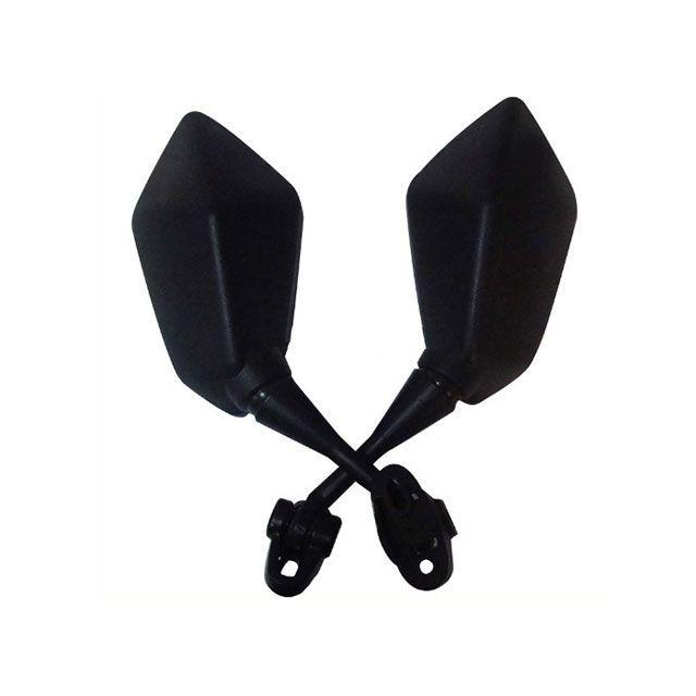 マッドマックス バイク用カウルミラー 左右セット 黒 スクエア