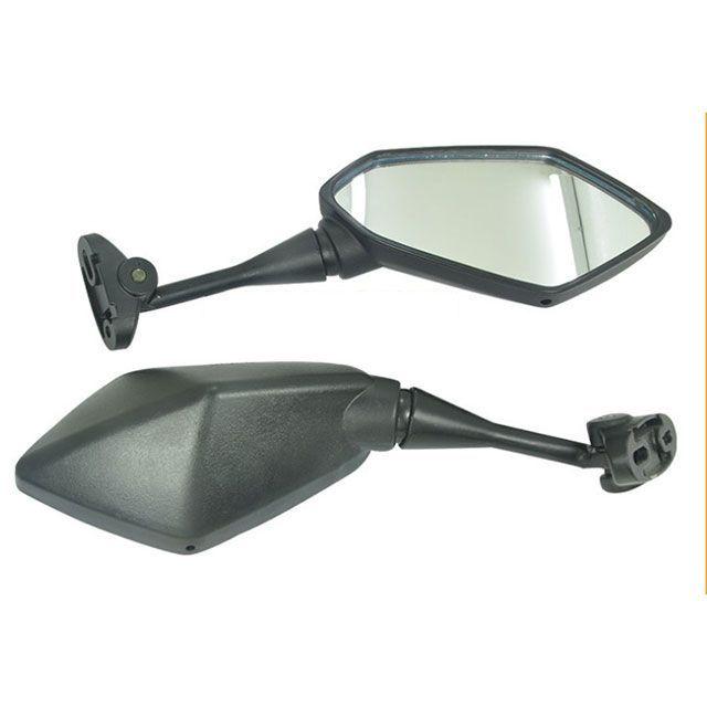 マッドマックス バイク用カウルミラー 左右セット 黒 スクエア