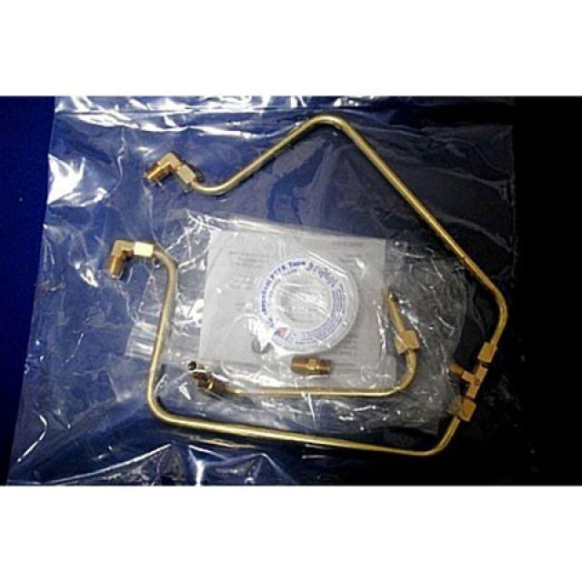 部品屋K&W ハーレー用 ショベル用 真鍮製オイルライン K&W