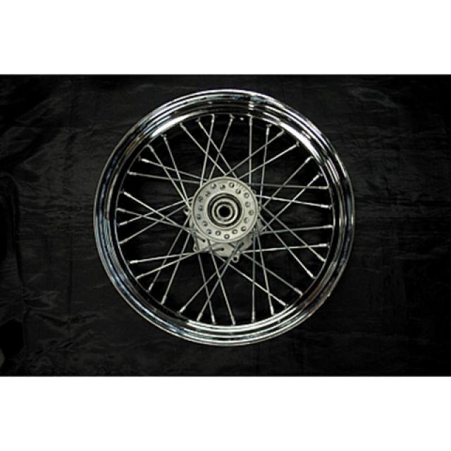 部品屋K&W DS250 DS250用鉄リム16inフロントホイールKIT 仕様 メッキ