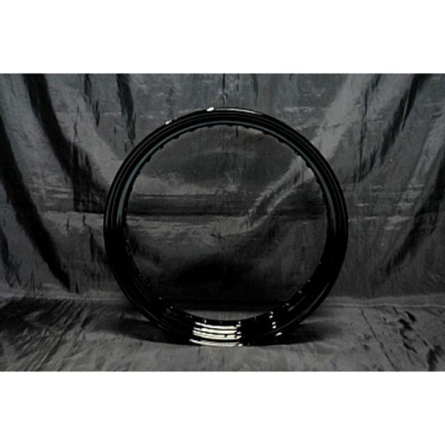 部品屋K&W 250TR フロント16in鉄リムホイールKIT 仕様 黒 K&W