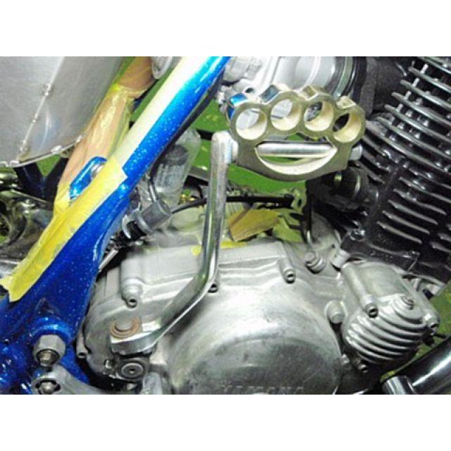 部品屋K&W SR400/500 ナックルキックペダルキット 真鍮製 K&W