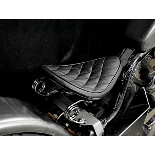 正規品／部品屋K&W スティード400 専用ソロシートKIT スプリングタイプ（ステッチ） タイプ：ダイヤ カラー：黒 K&W バイク｜camp｜04