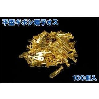 エヌビーエス 汎用 平型ギボシ端子 100個セット 仕様 オス NBS