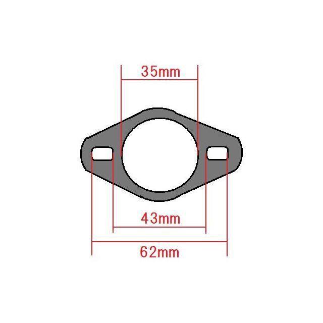 KN企画 汎用 汎用マフラーガスケット ボルトピッチ サイズ タイプ3