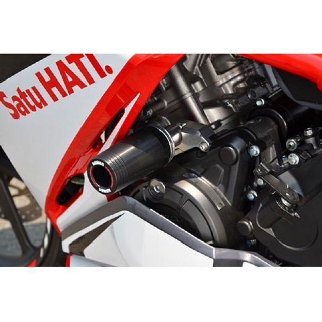 アグラス CBR250RR レーシングスライダー フレームタイプ ジュラコンカラー ブラック タイプ ロゴ無 AGRAS_1