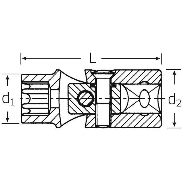 スタビレー 47TX-E10（3/8SQ）ユニフレックスソケット（02070010