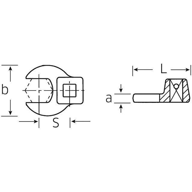スタビレー 540A-1（3/8SQ）クローフットスパナ（02500048