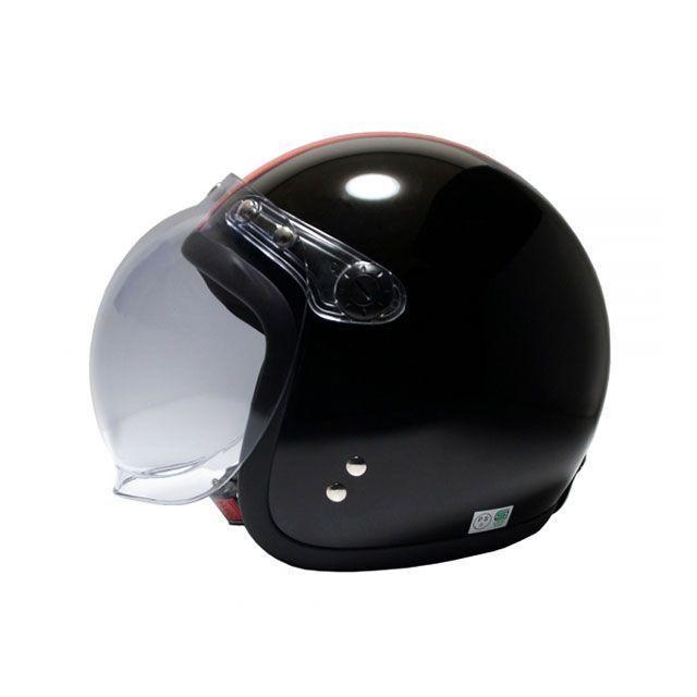 メーカー直送】ビー＆ビー シールド付ジェットヘルメット（ブラック