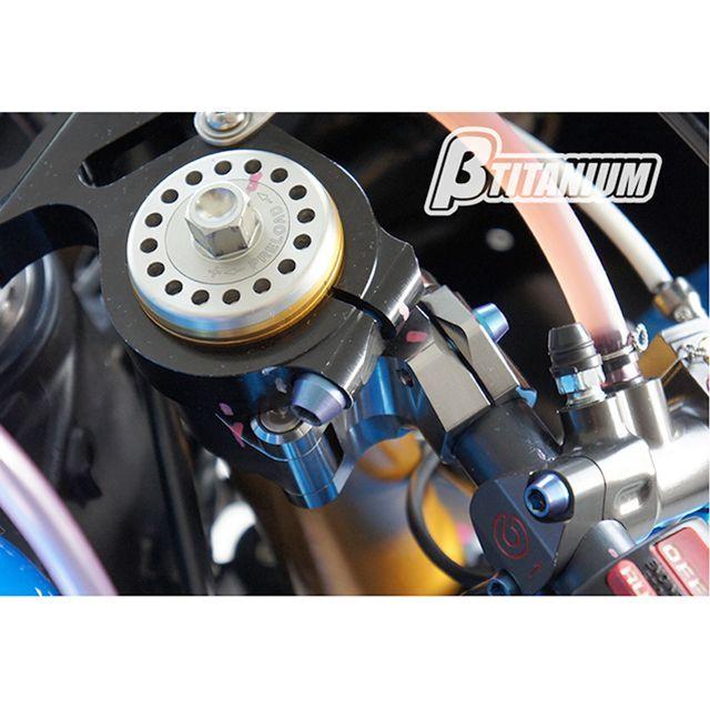 専用 βTITANIUM ベータチタニウム X DIAVEL/S ステアリングステムトップ