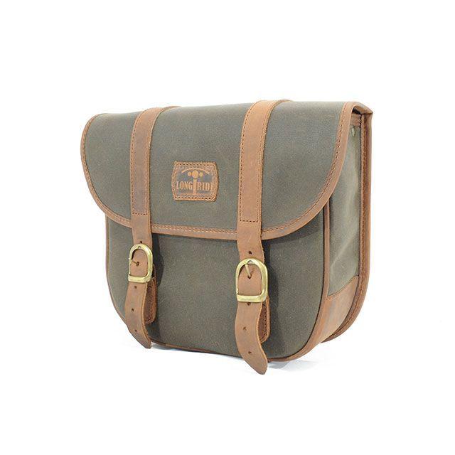 ロングライド ヘリテージ サドルバッグ・パニア 8L（カーキ） LONGRIDE