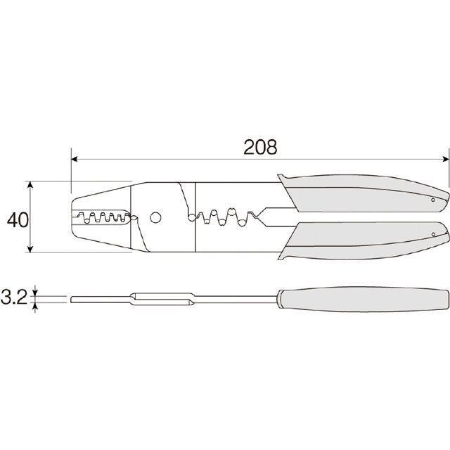 HOZAN（ホーザン） P-706 圧着工具 : モトメガネYahoo!店 - 通販